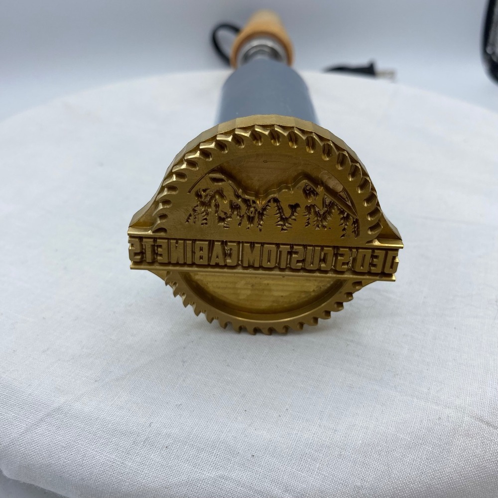 Jed's Custom Cabinets Electric Branding Iron 110V 350W Custom Wood Stamp Logo